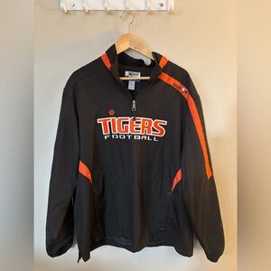 Tigers Football Black and Orange Pullover